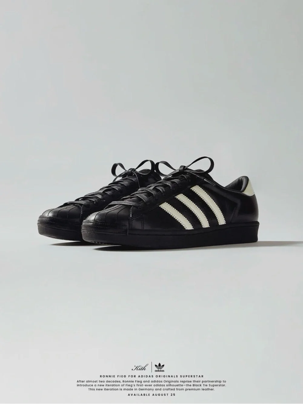 Kith adidas Superstar Vintage Black Tie Pack Size 11 IH4565 NEW!